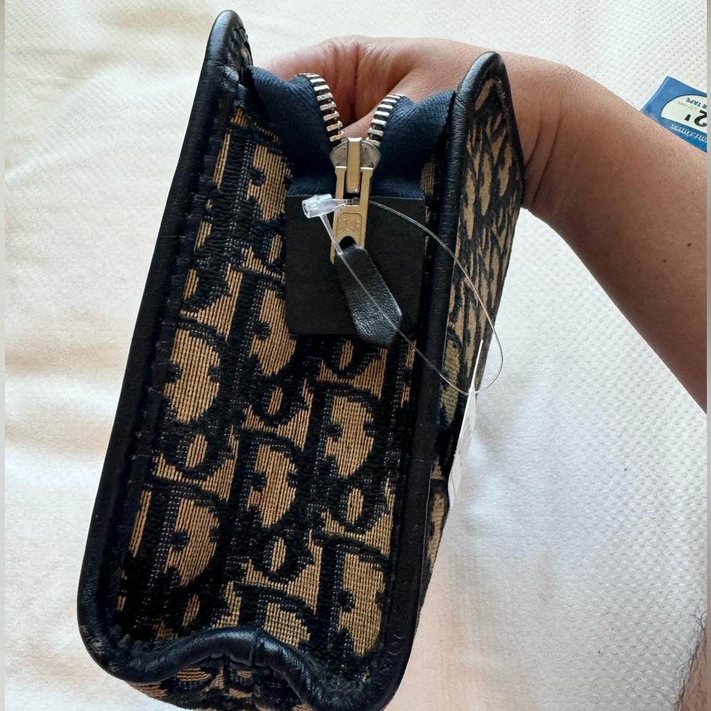 Dior Blue and Tan Clutch - Picture 6 of 16
